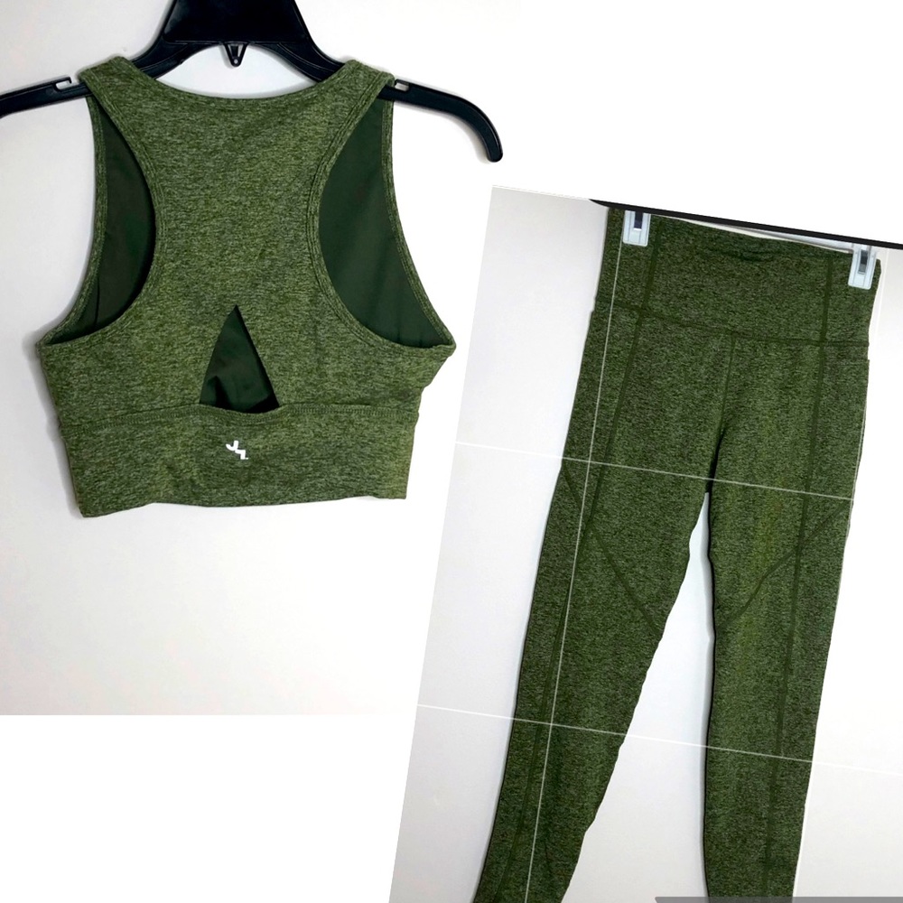 JOY LAB heathered sage green bundle set small